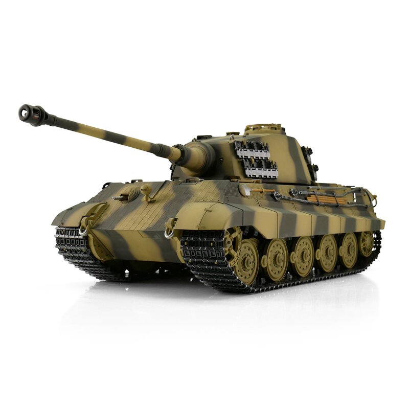 Torro Pro-Edition RC Tank 1/16 Königstiger camo BB + rook luxe houten krat