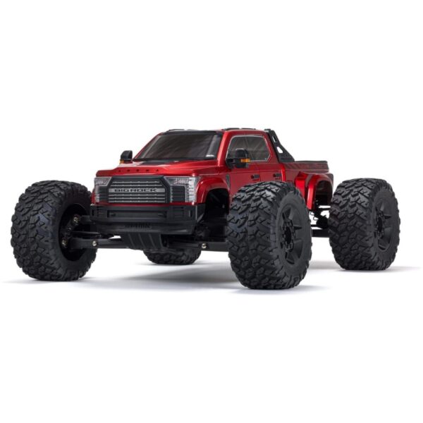 Arrma 1/7 Big Rock 6S 4X4 BLX Monster Truck RTR - Rood