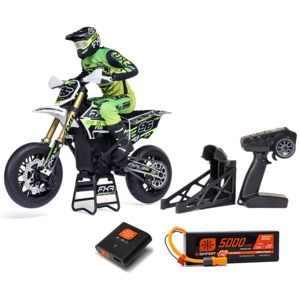 Losi 1/4 Promoto-SM Supermoto RTR Combo - Wit (incl. accu & lader)