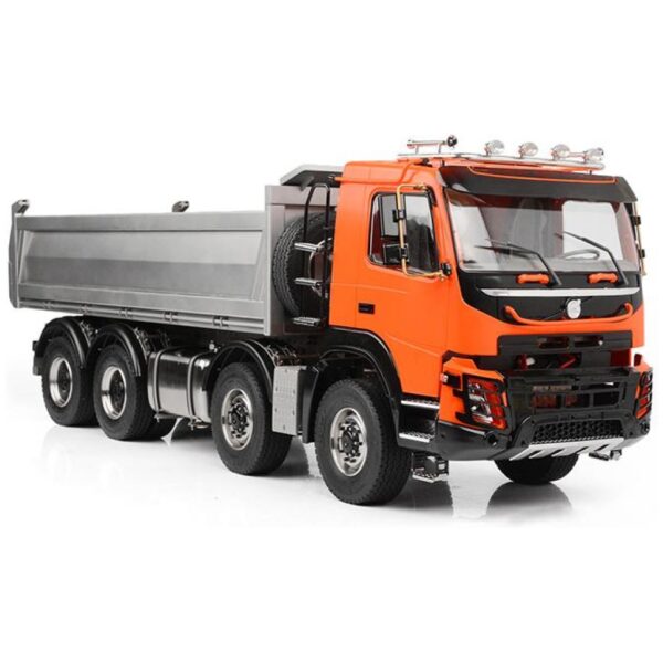 RC4WD 1/14 8x8 Armageddon Hydraulic Dump Truck (FMX) (Orange and Silver)