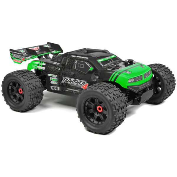Team Corally Punisher 4 brushless truggy RTR - Groen