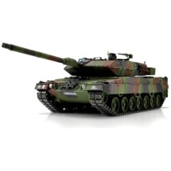 Torro Pro-Edition RC Tank 1/16 Leopard 2A6 Nato IR + Rook in luxe houten krat