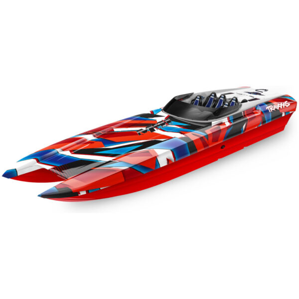 Traxxas DCB M41 Widebody brushless boot RTR - TSM - Rood/Blauw