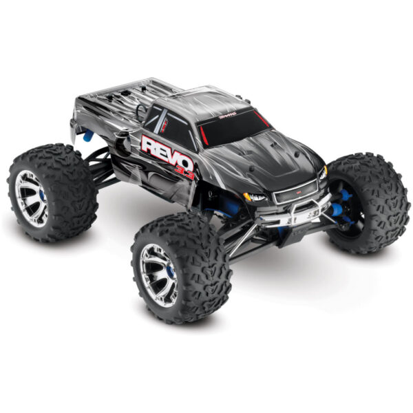 Traxxas Revo 3.3 nitro monster truck RTR - TSM - Zilver