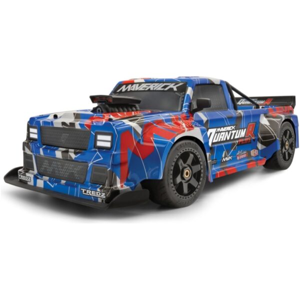 Maverick QuantumR Flux 1/8 4WD 4S brushless RTR - Blauw/Rood