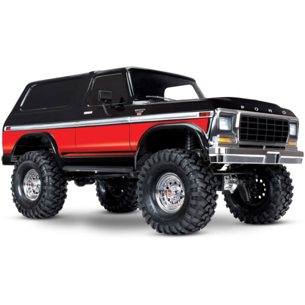 Traxxas TRX-4 1979 Ford Bronco Crawler - Rood (Clipless Body)