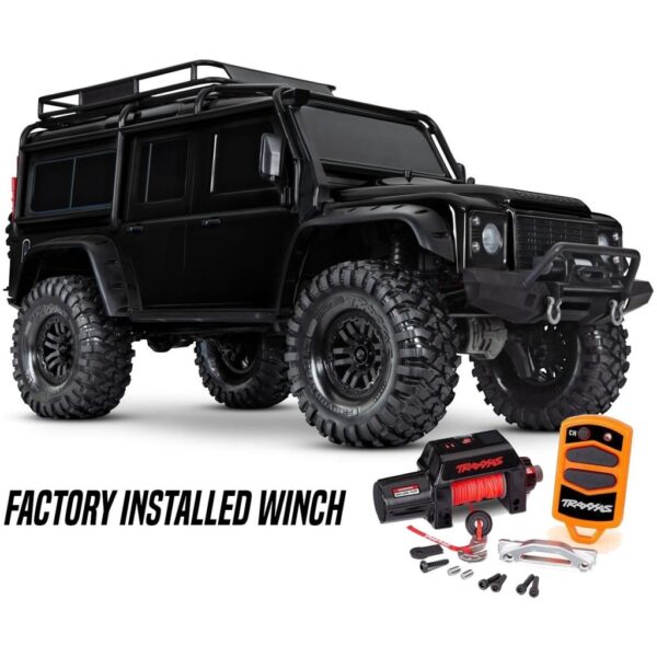 Traxxas TRX-4 Land Rover Defender met lier - Zwart