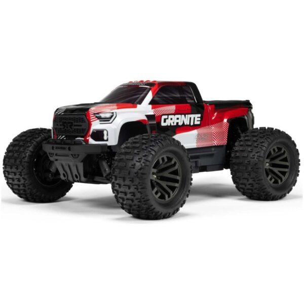 Arrma 1/10 Granite 223S DSC 4x4 brushless truck RTR - Rood