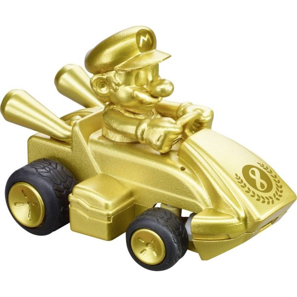 Carrera 370430031 CARRERA - 2.4GHz Mario Kart Mini RC - Gold gold Paperbox 1:50 RC auto Elektro Racewagen Incl. accu en laadkabel